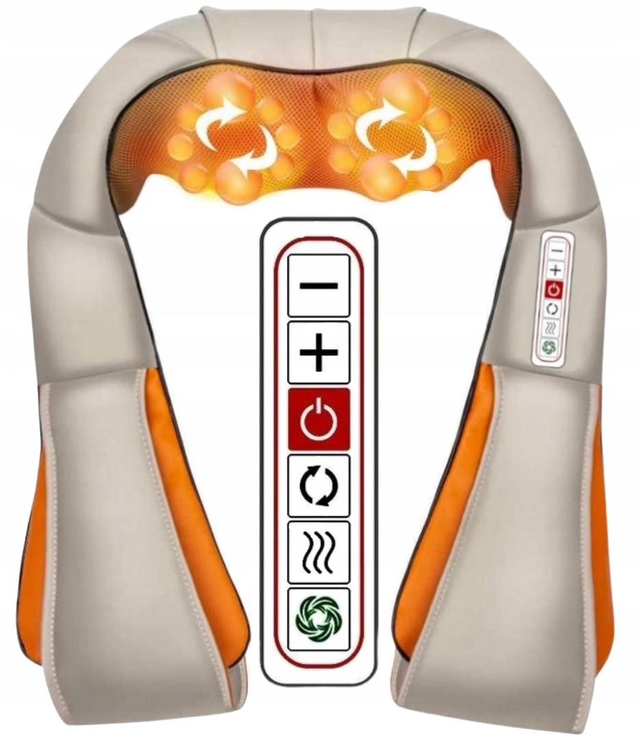 

Masażer Pleców Szyi Karku Shiatsu Ciała Grzejący