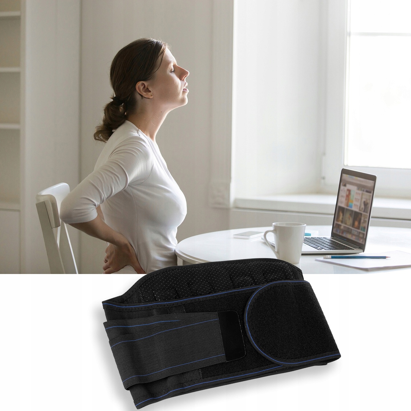 PAS MAGNETYCZNY NA KRĘGOSŁUP LĘDŹWIOWY -24 MAGNESY Marka Trizand