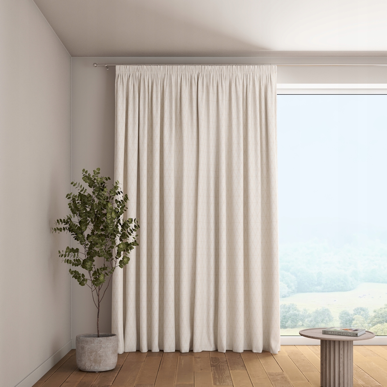 Dekoria Záclona na zvlnenej páske 1 ks 130x260 cm biela