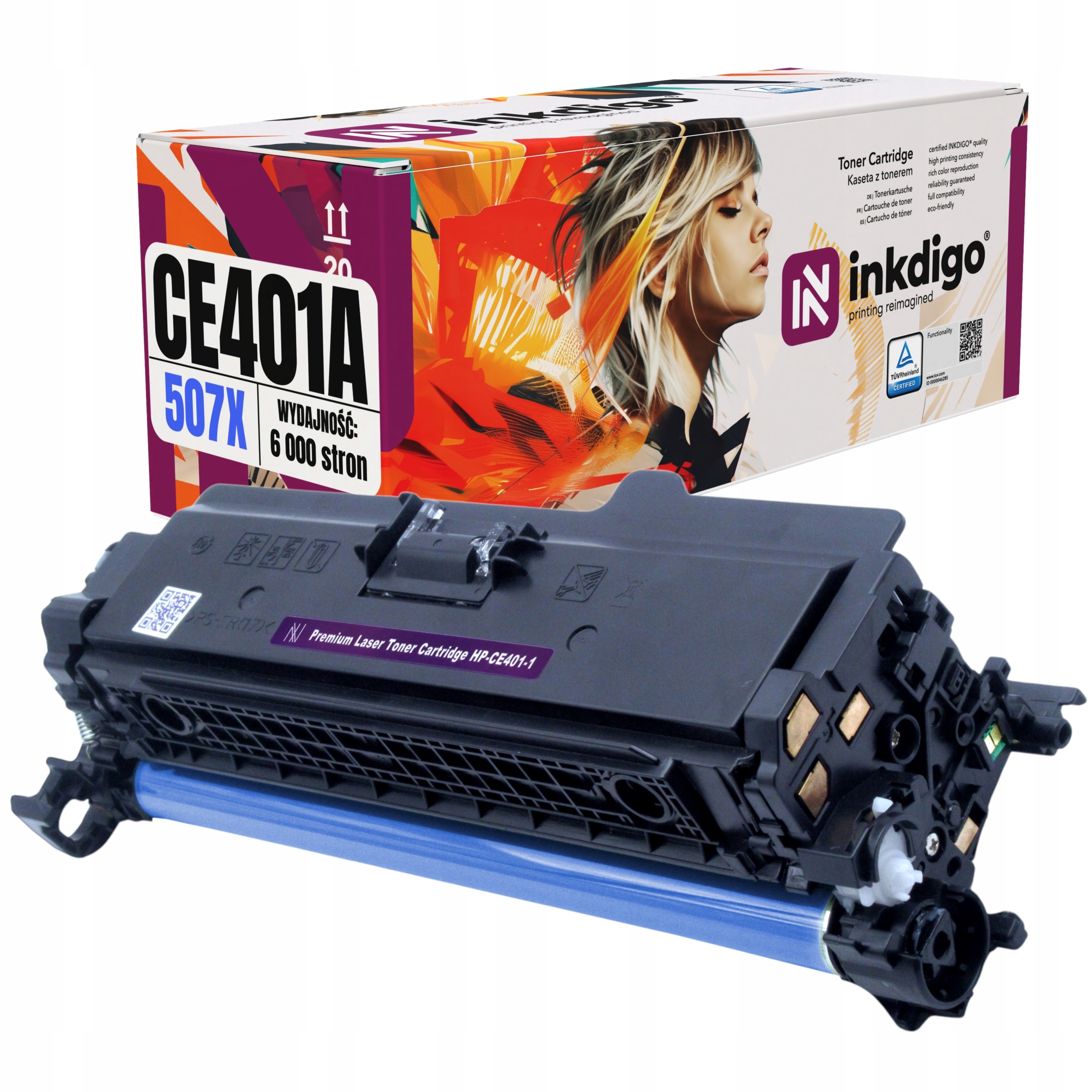 Toner pro Hp M570 M575 M551 CE401A Modrý