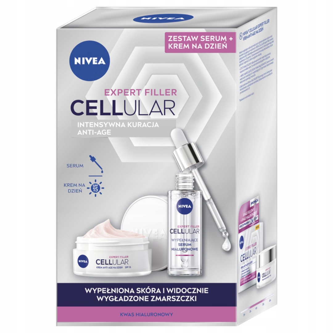 Nivea Cellular Expert Filler denní krém 50 ml a sérum 30 ml