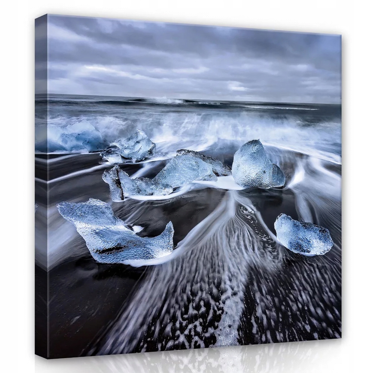 Obraz Na Plátně Canvas 80x80 Voda Moře Led Zima