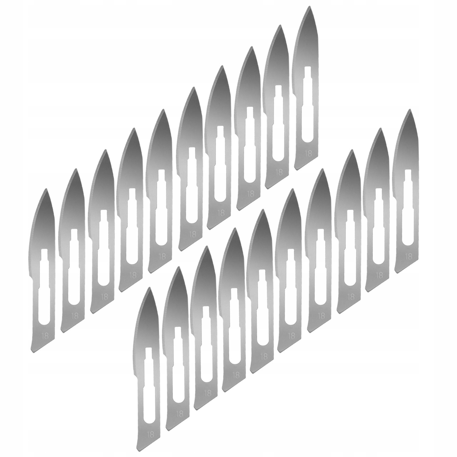 20x ostrze #18 wymienne do skalpela do pięt i rzęs