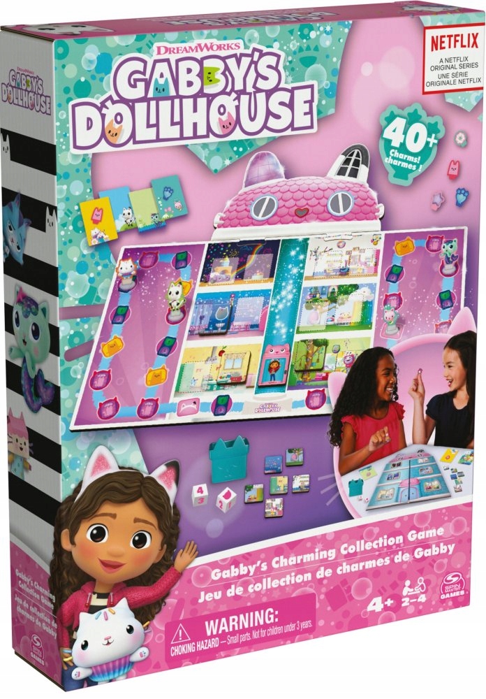 Gra Planszowa Rodzinna Planszówka Gra Dla Rodziny Koci Domek Gabi na 5 Lat