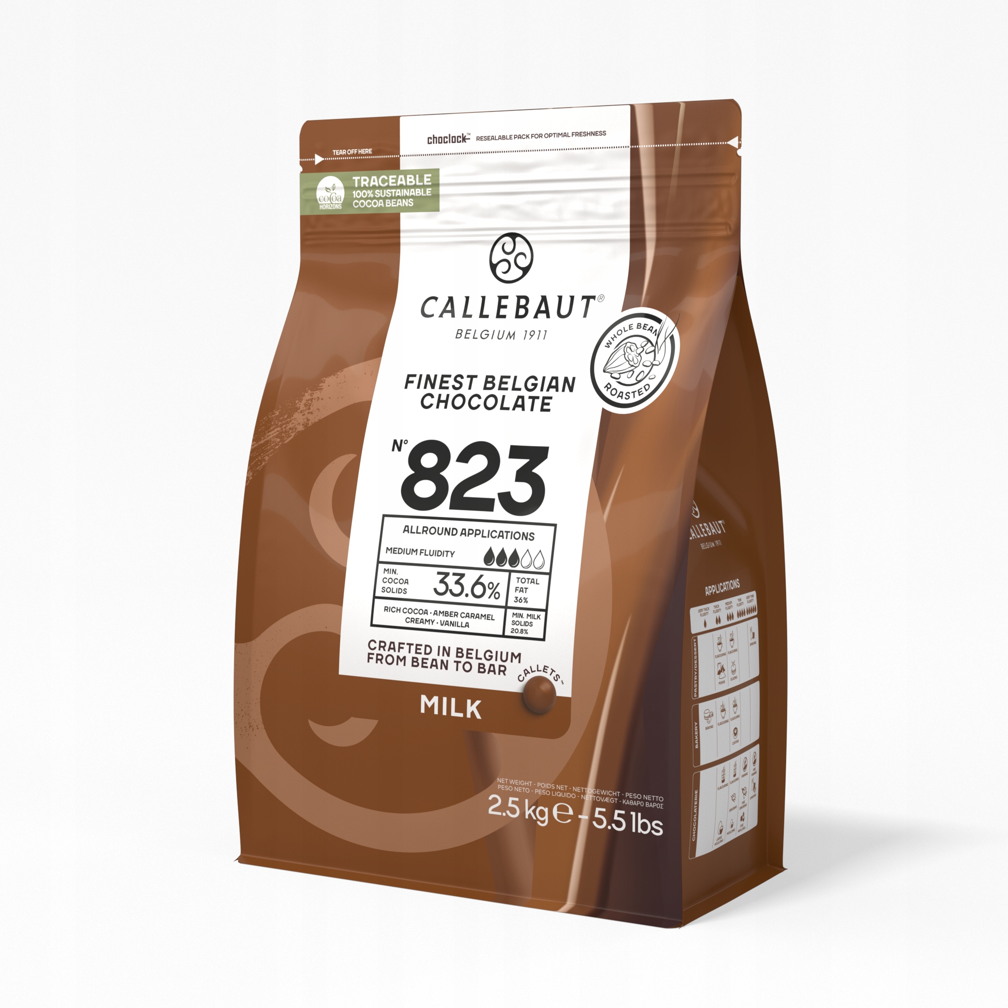 Barry Callebaut belgická čokoláda k pití mléčná 823 33% 2.5 kg