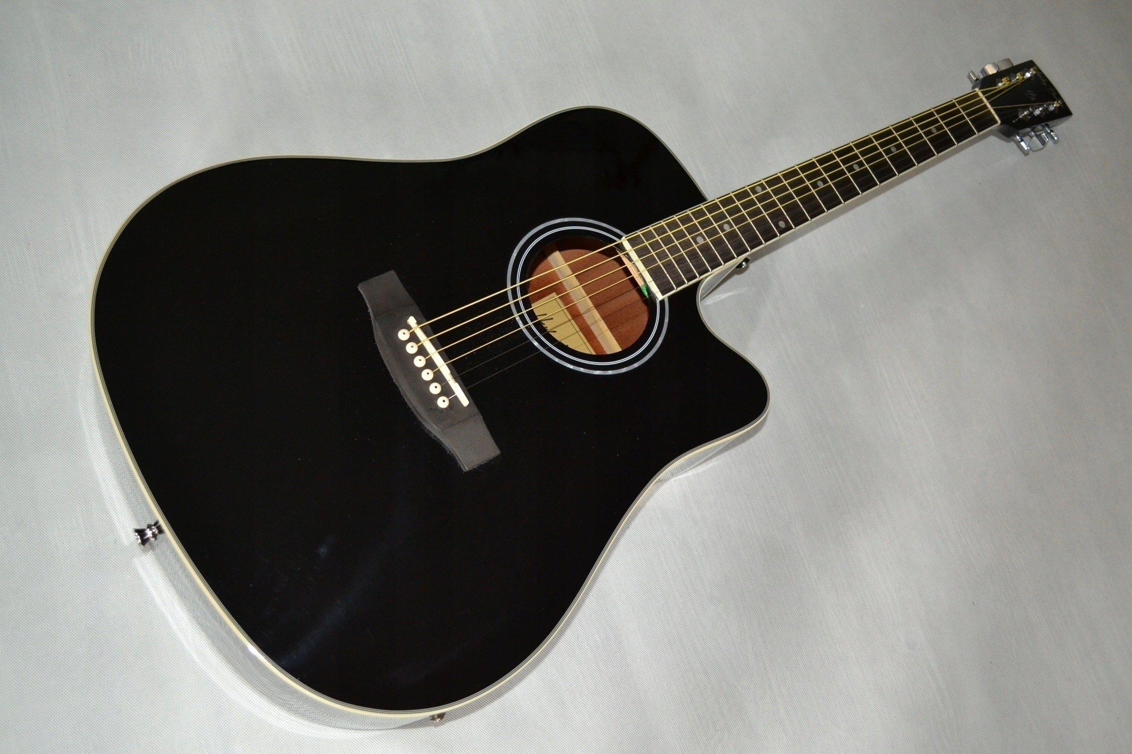 HARLEY BENTON D-120CE BK nowa gitara elektroakustyczna ustawiona lutniczo Marka Harley benton