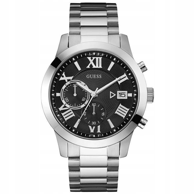Pánské Hodinky Guess W0668G3 stříbrné