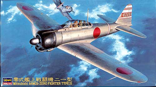 Hasegawa JT43 Mitsubishi A6M2b Zero Fighter Type 21 Letecké Měřítko 1/48 Varná deska