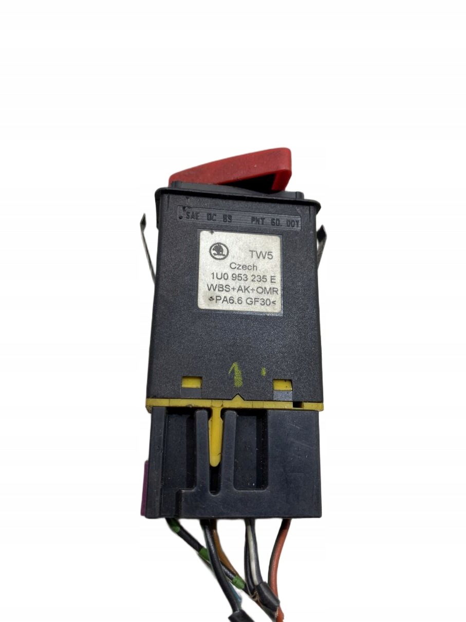 interruttore luci luci di emergenza SKODA OCTAVIA e 1U0953235E