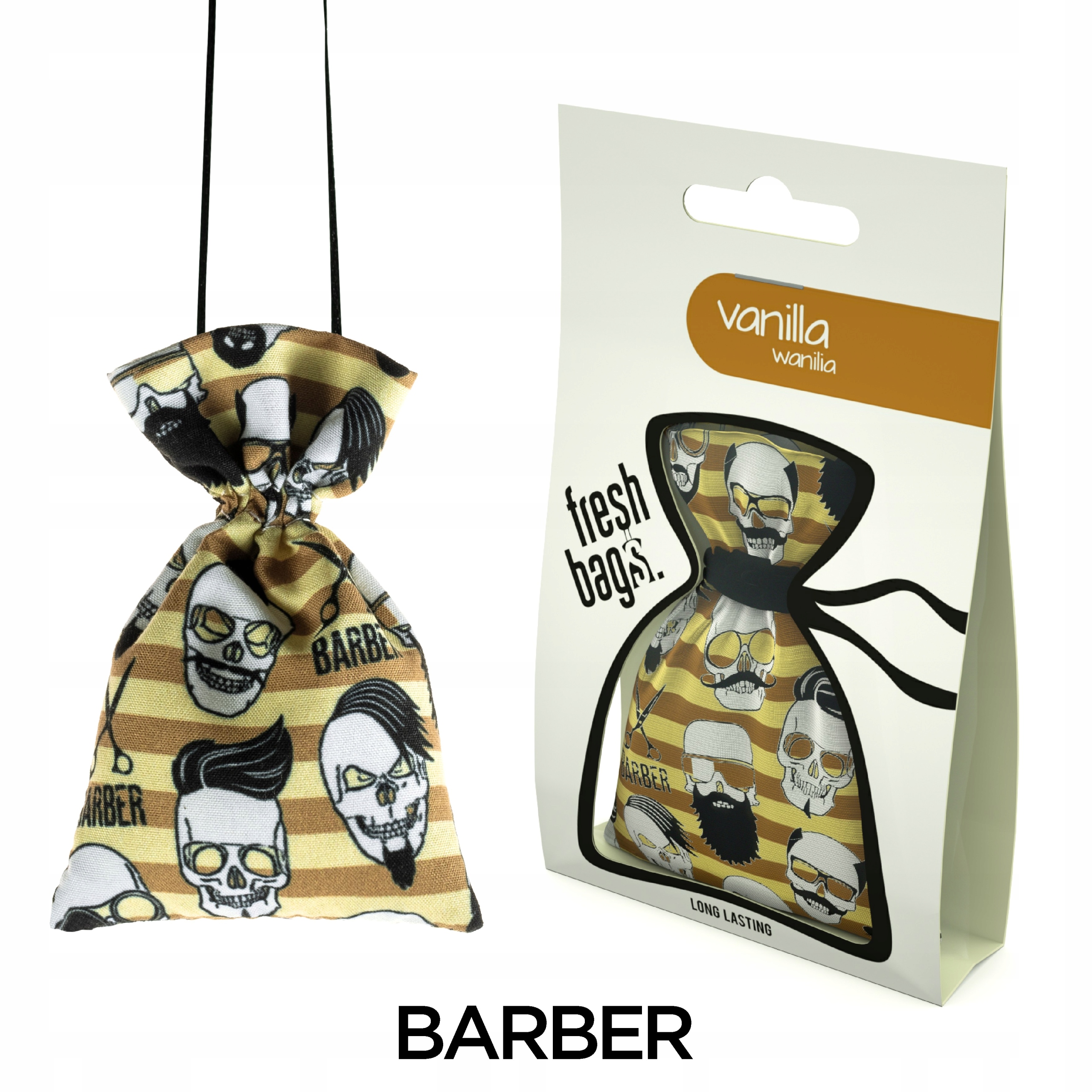 

Barber zapach samochodowy nowy wzór czaszki