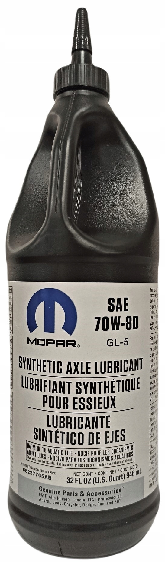 

Mopar 70W80 68227765AB Olej Mostu Dwukomorowego
