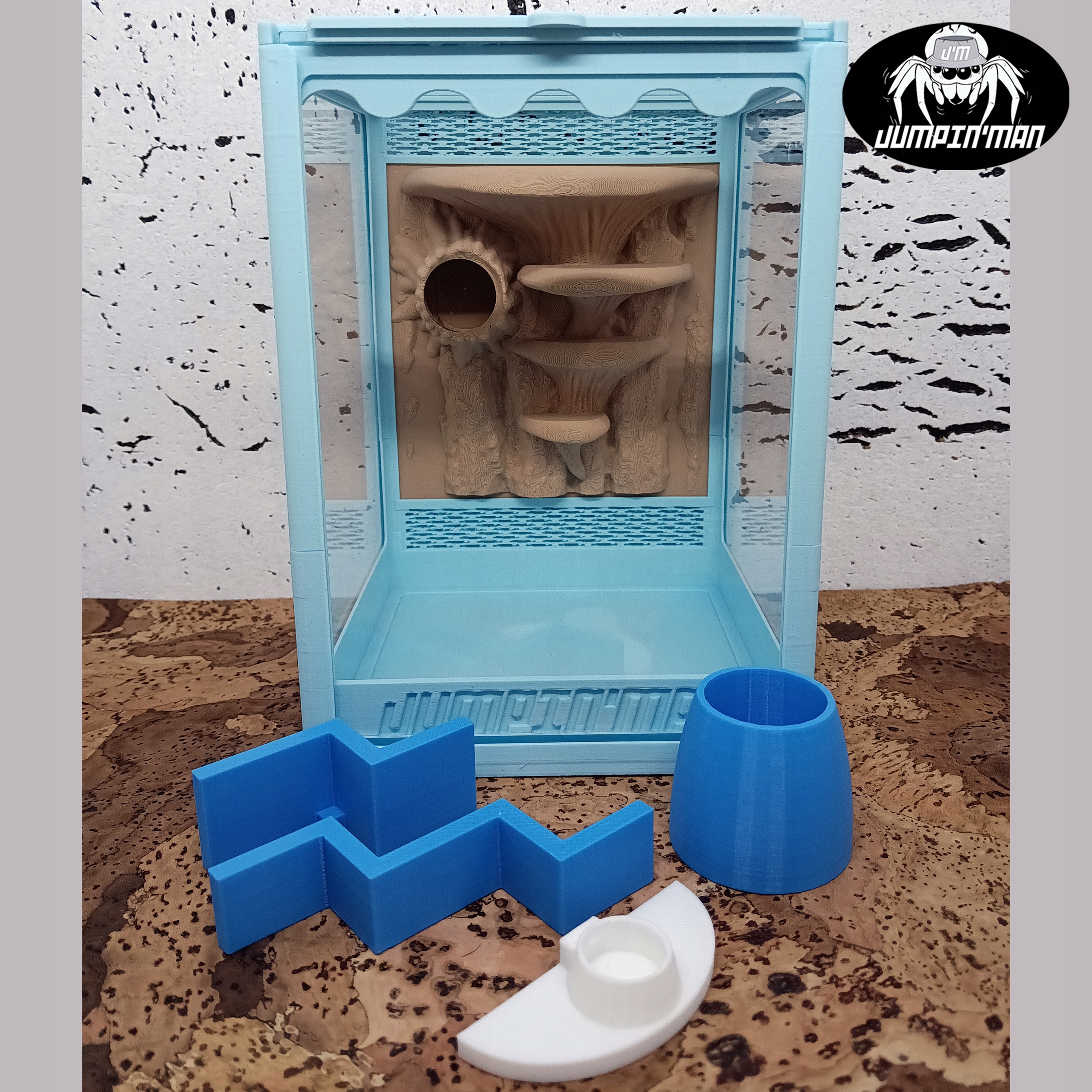 Levně Terárium 15 x 10.6 x 10.6 cm Gilotina Příslušenství pro skákací pavouky apod.