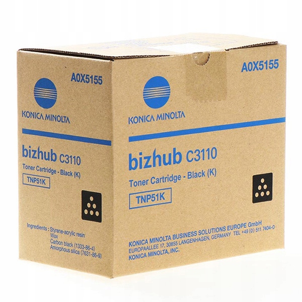 Toner K TNP51K do Konica Minolta BIZHUB C3110 ORG