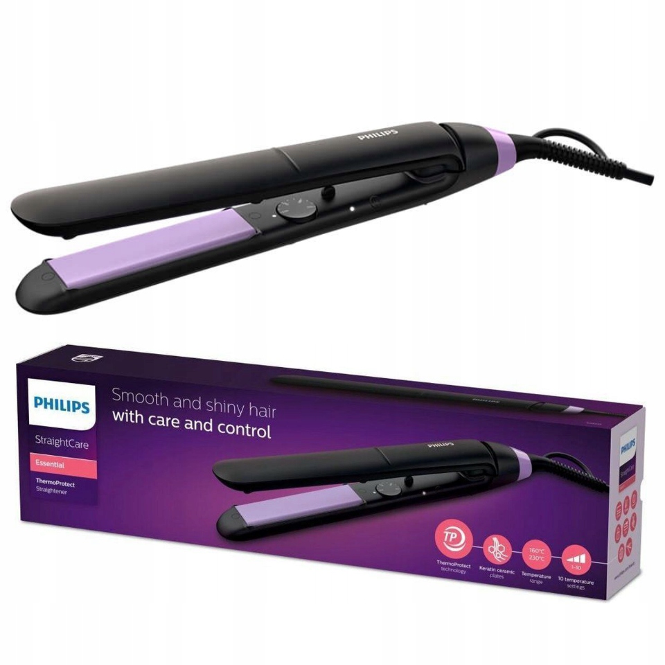 Žehlička Na Vlasy na vlasy Philips ThermoProtect BHS37700 Expresní Předehřívání