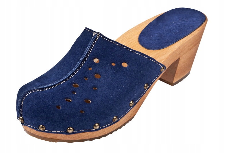 

Eleganckie Drewniaki skórzane Chodaki Buxa OS2 gr0