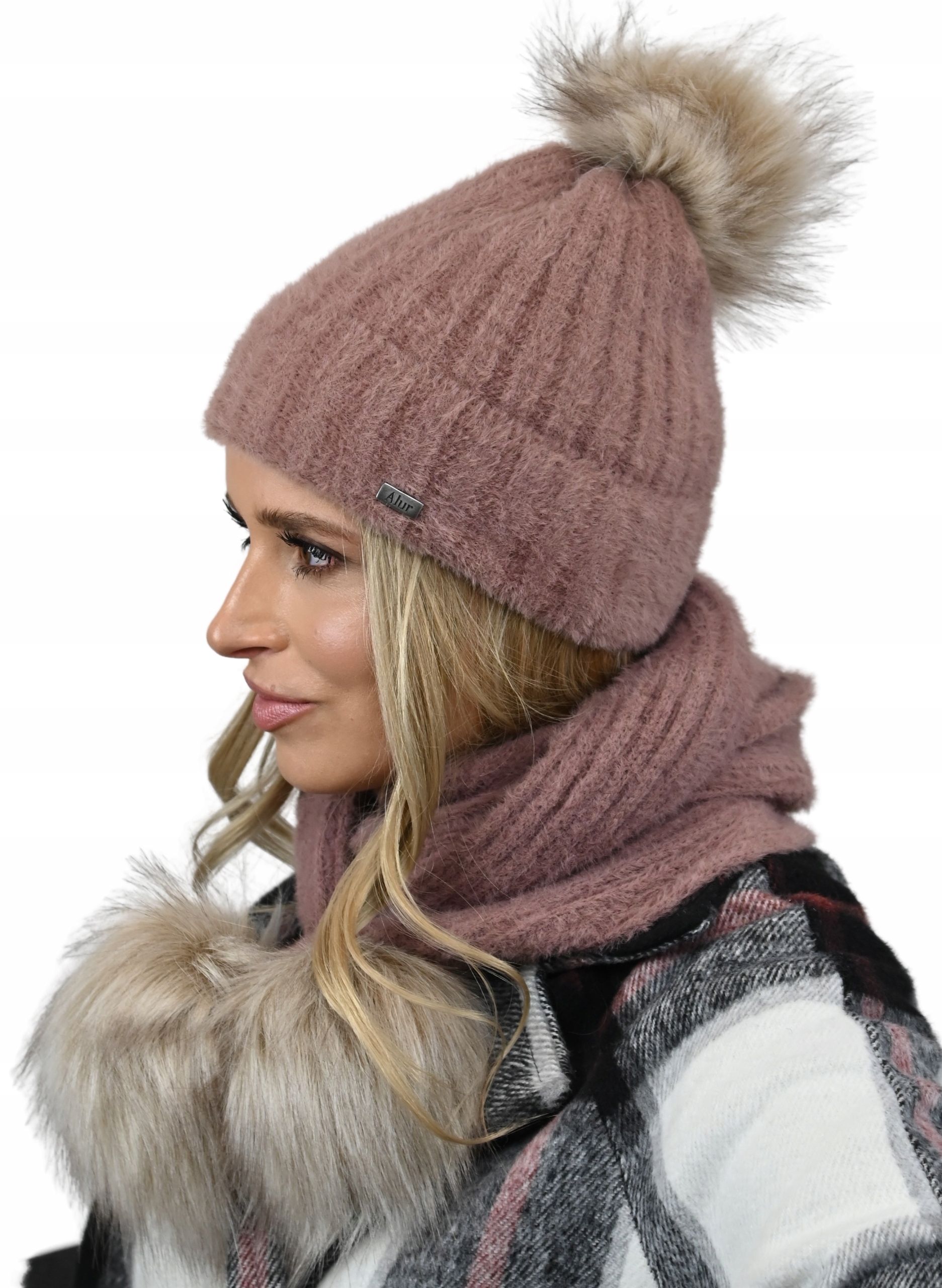 

Karmel Polski Komplet Czapka Szalik Alpaka Al4