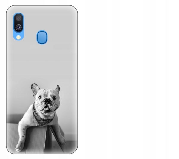 

Etui pokrowiec Samsung Galaxy A40 Pies buldog fran