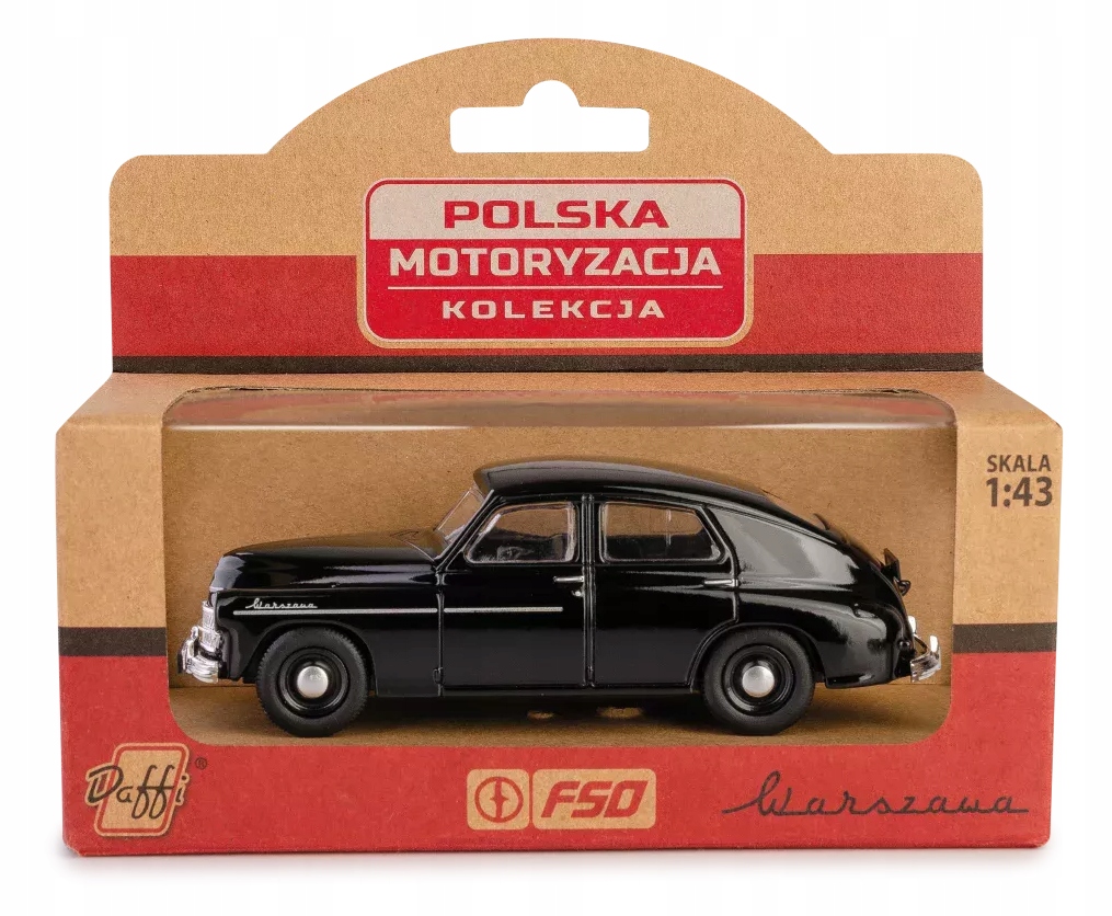 Warszawa M-20 Model Metalowy z PRL czarny Model Warszawa