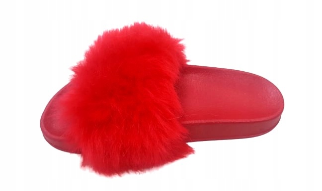 ZD800-23 NEONOWE KLAPKI Z FUTERKIEM CZERWONE R.37 Rozmiar 37