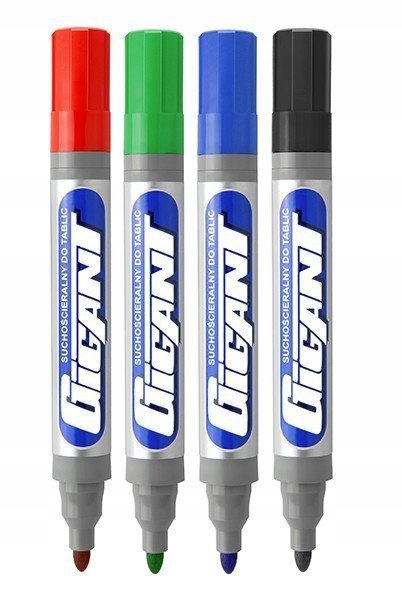 

4x Marker Gigant Suchościeralny do tablic Kamet