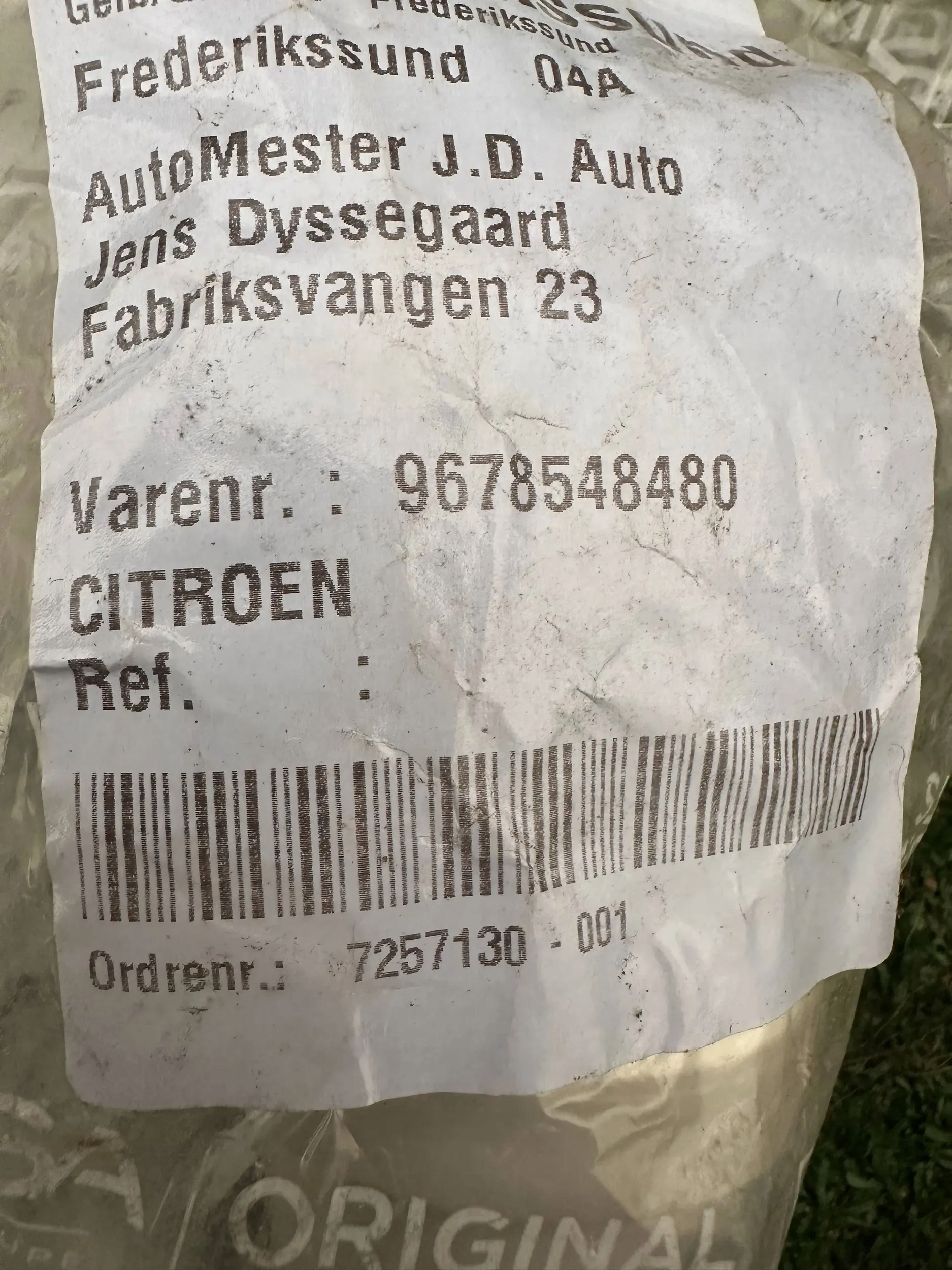 Citroen C4 Cactus Nowy odbój amortyzatora tył 9678548480