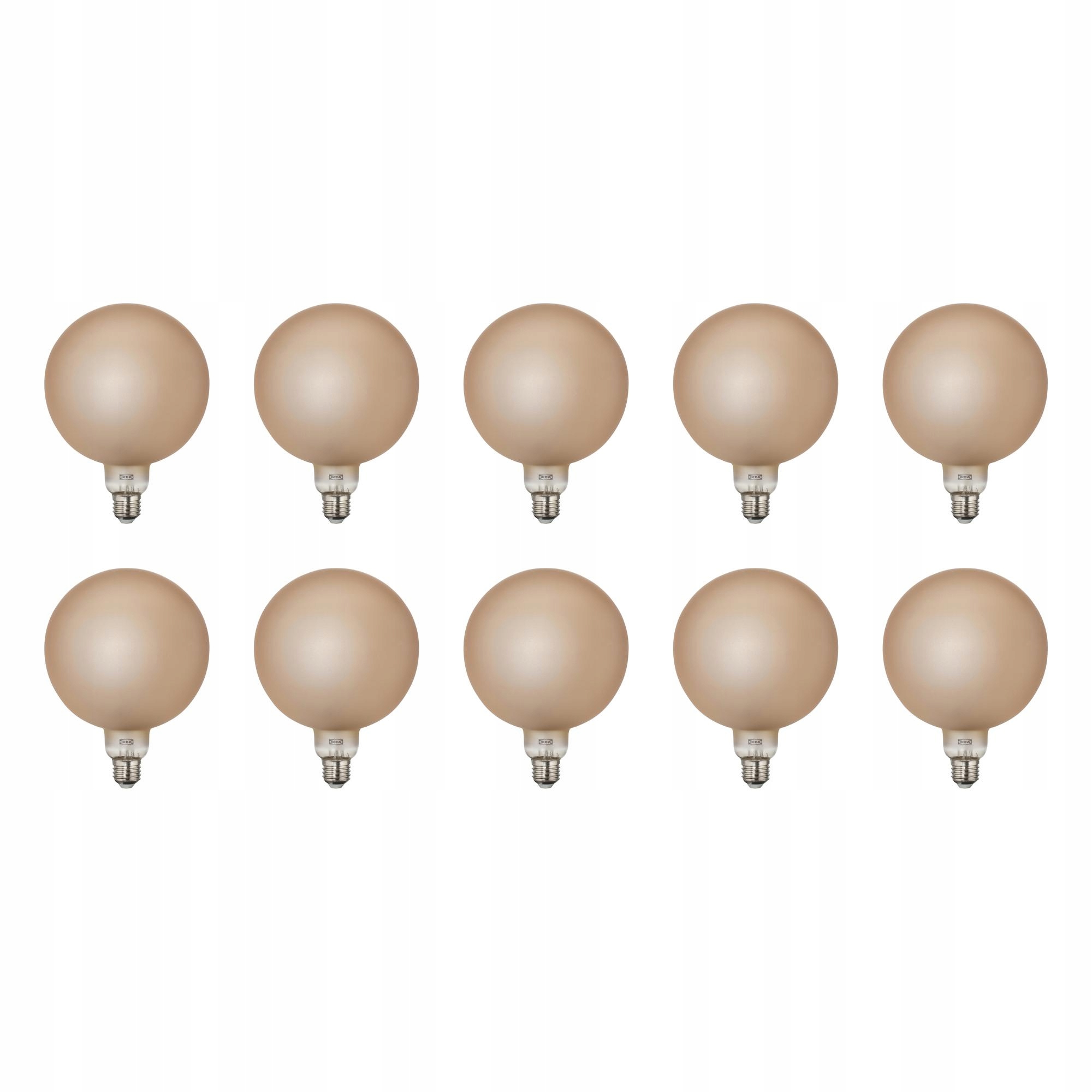 10 szt. Żarówka Led E27 180 lm 1800K Matowa Brązowa 150mm
