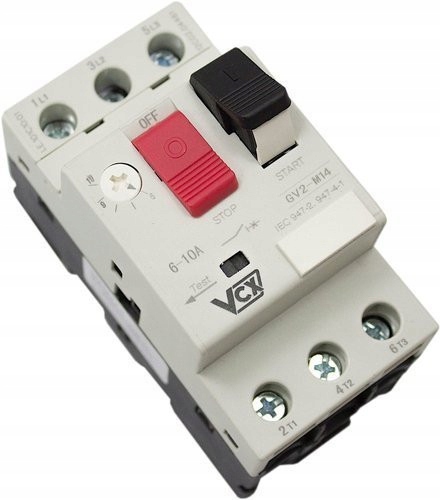 Wyłącznik silnikowy VCX GV-2 0.25A-0.4A
