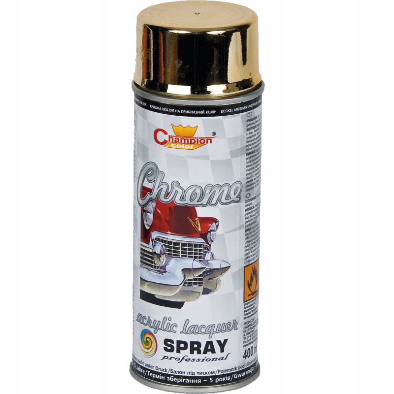 

Farba chrom złoty spray 400ml