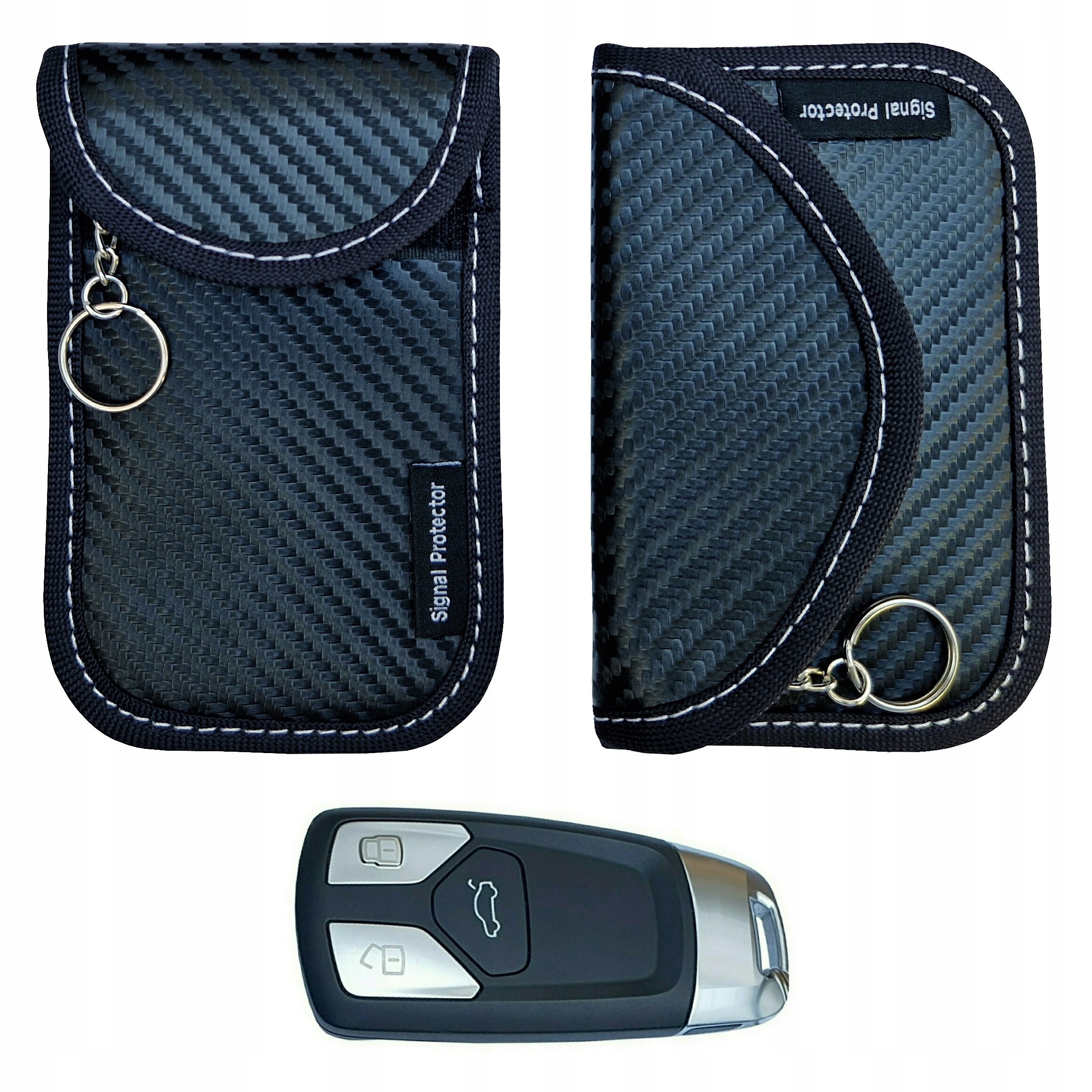 

2X Etui Pokrowiec Kluczyk Keyless Klatka Faradaya