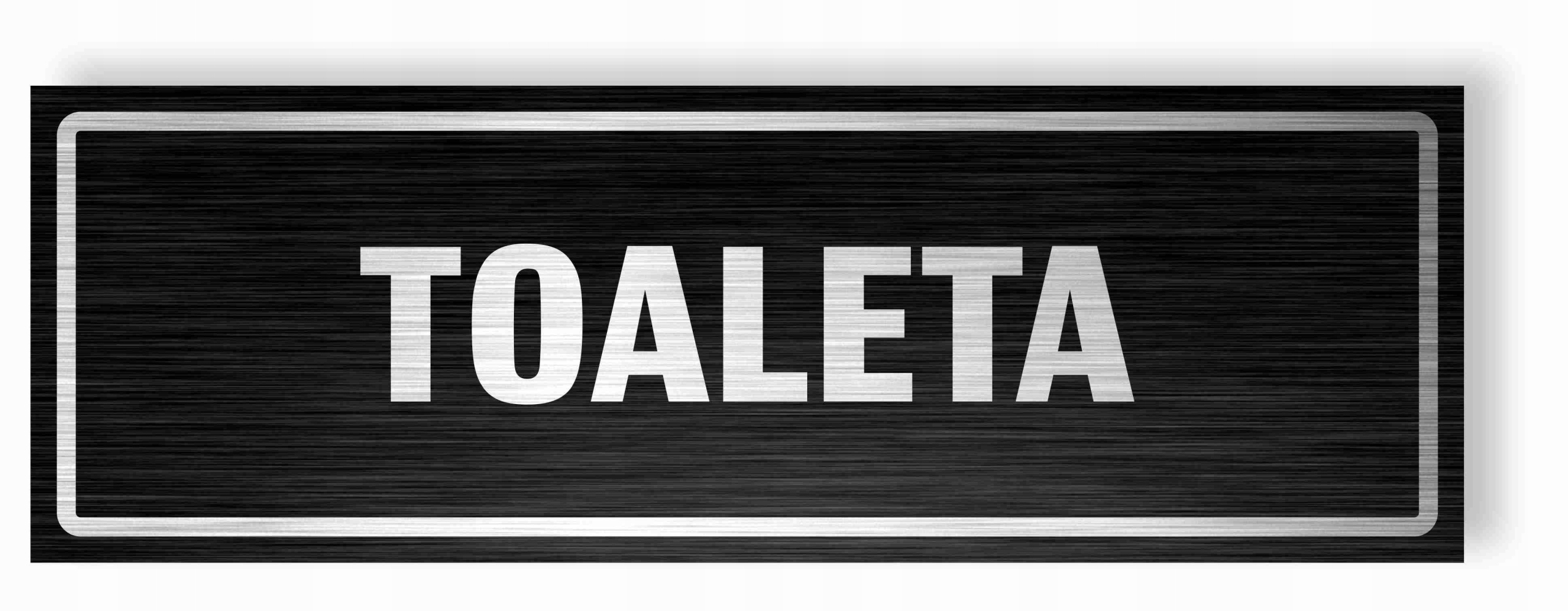 

Tabliczka Toaleta 30x10 cm Dibond Uv