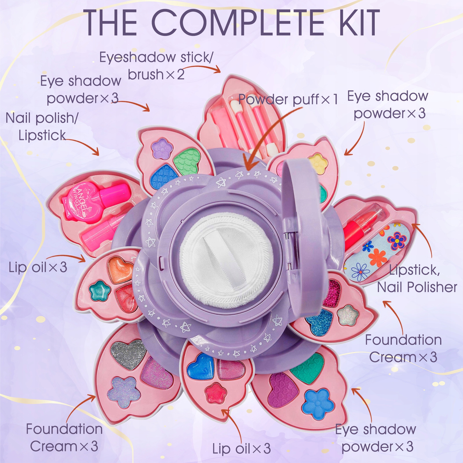 ZESTAW DO MALOWANIA KOSMETYKI MAKIJAŻ DLA DZIECI Kod producenta SYE-08