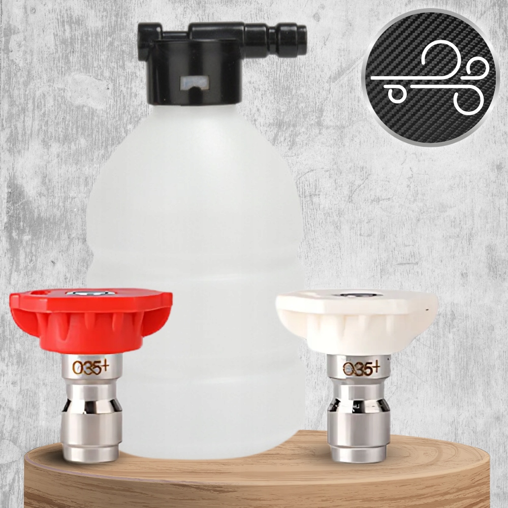 AKUMULATOROWA MYJKA CIŚNIENIOWA DO OGRODU, OKIEN I KOSTKI, ZESTAW POWER Maksymalna temperatura doprowadzanej wody 40°C