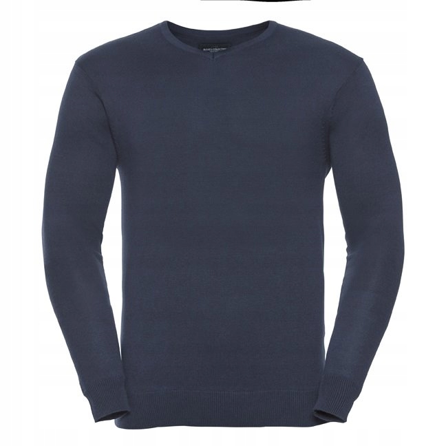 Pánský svetr přes hlavu V-neck Francouzský, tmavě modrý vel. M