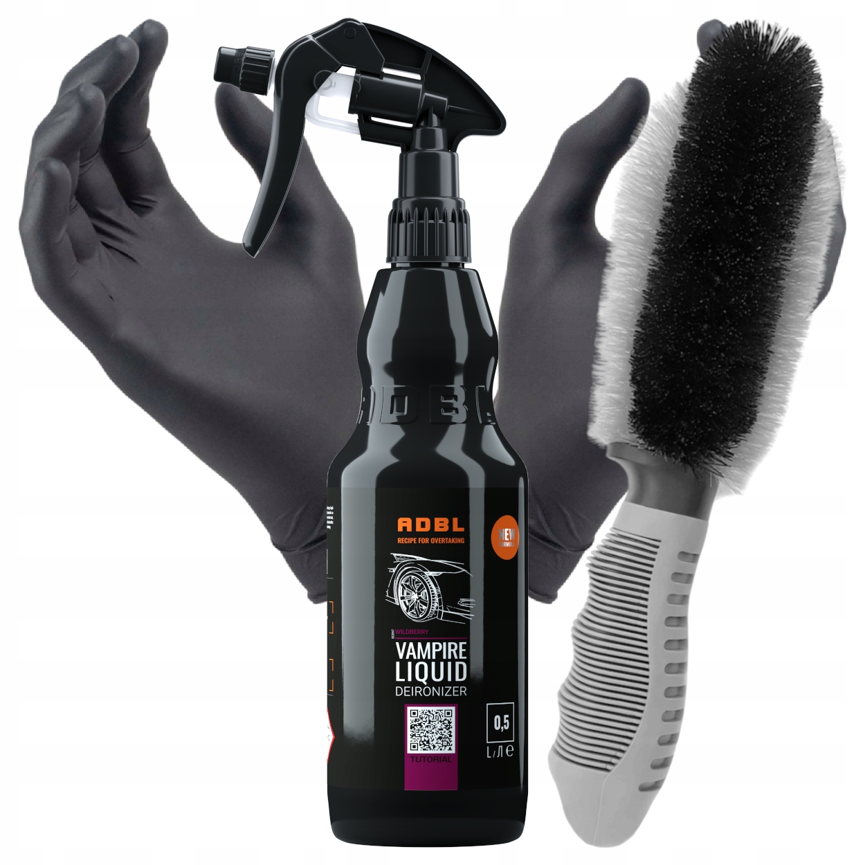 Adbl Vampire Liquid Szczotka Zestaw Deironizer Płyn Do Czyszczenia Felg