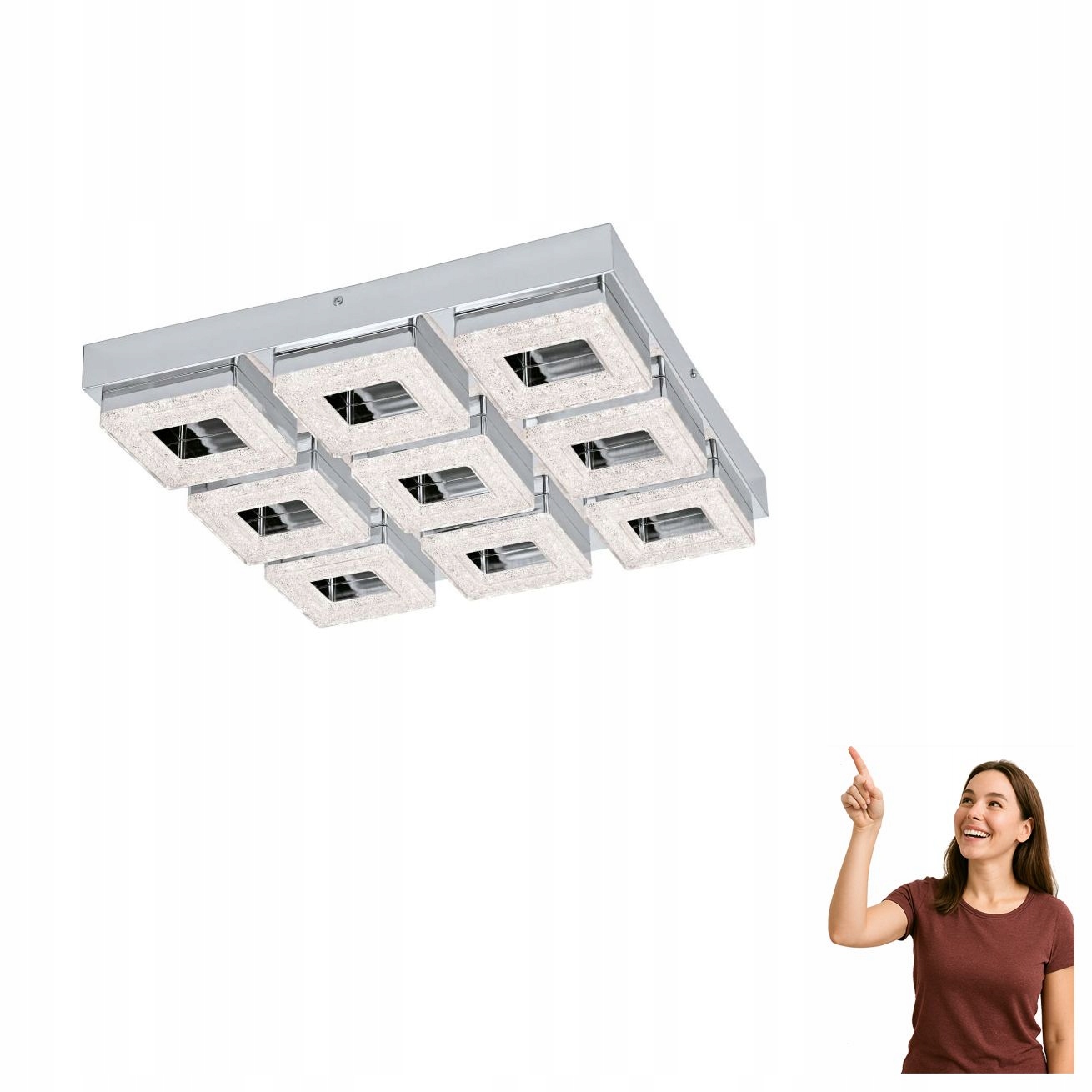Led stropná lampa 9x3,8W Fradelo 95658 Eglo