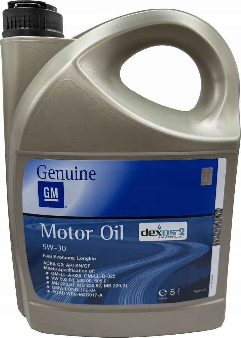 5w30 Olej Silnikowy Opel Gm 5W-30 5L Dexos 2