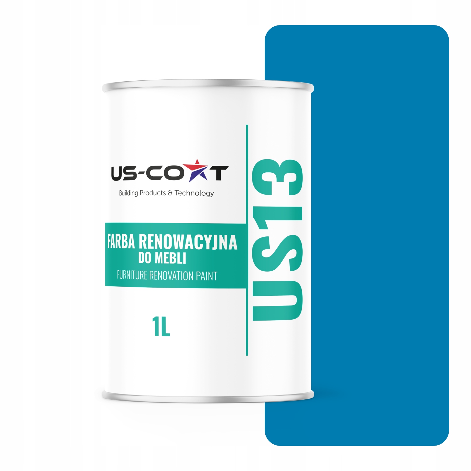 Barva pro renovaci nábytku a čelních skříní 1L Akrylová modrá polomatná RAL5015