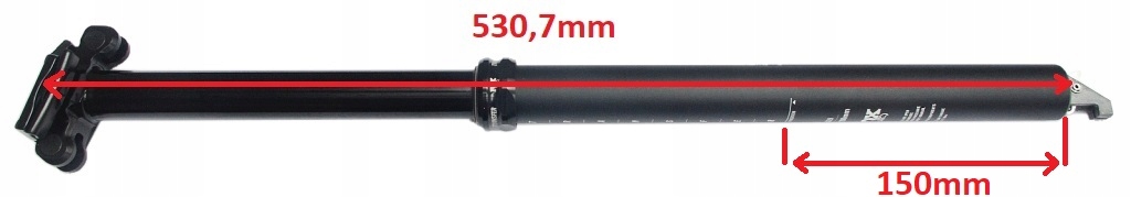 FOX TRANSFER PERFORMANCE 30,9mm 200mm + MANETKA Kolor dominujący czarny