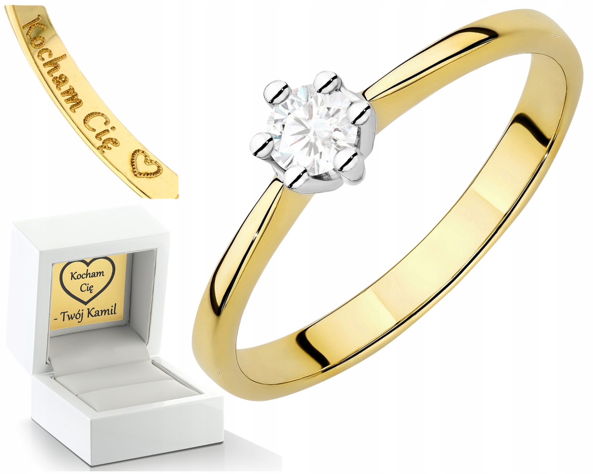 Typický Prstýnek S Laboratorním Briliantem 585