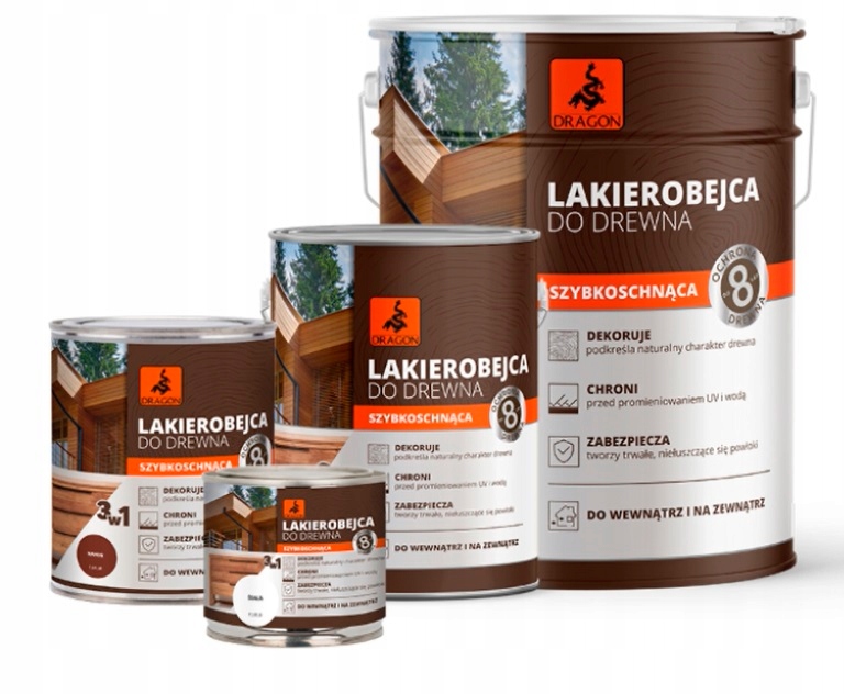 LAKIEROBEJCA 3W1 DRAGON 2,5 l SOSNA SKANDYNAWSKA Marka Dragon