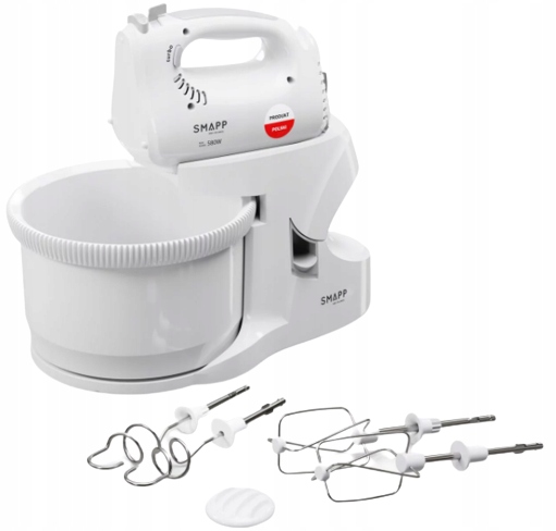 Robot kuchenny mikser z misą 3,3L i stojakiem 580W 5 prędkości trzepaki