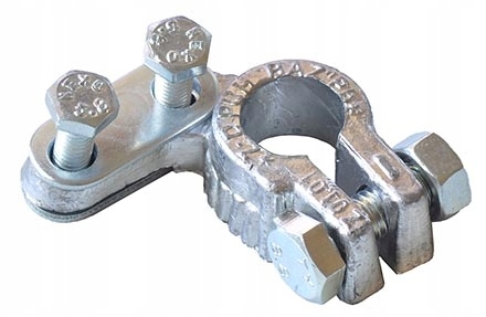 Klema akumulatora ołów minus