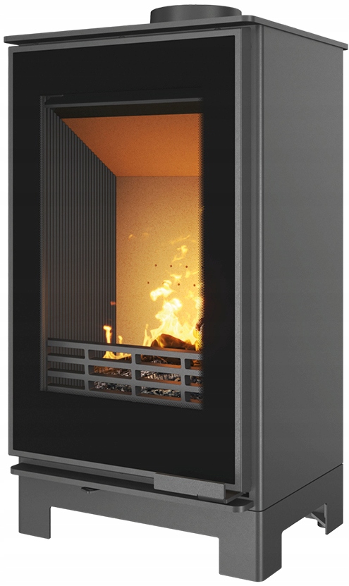 Koza litinová volně stojící kamna ocelová kamna 9,5 kW krb Venus sklo