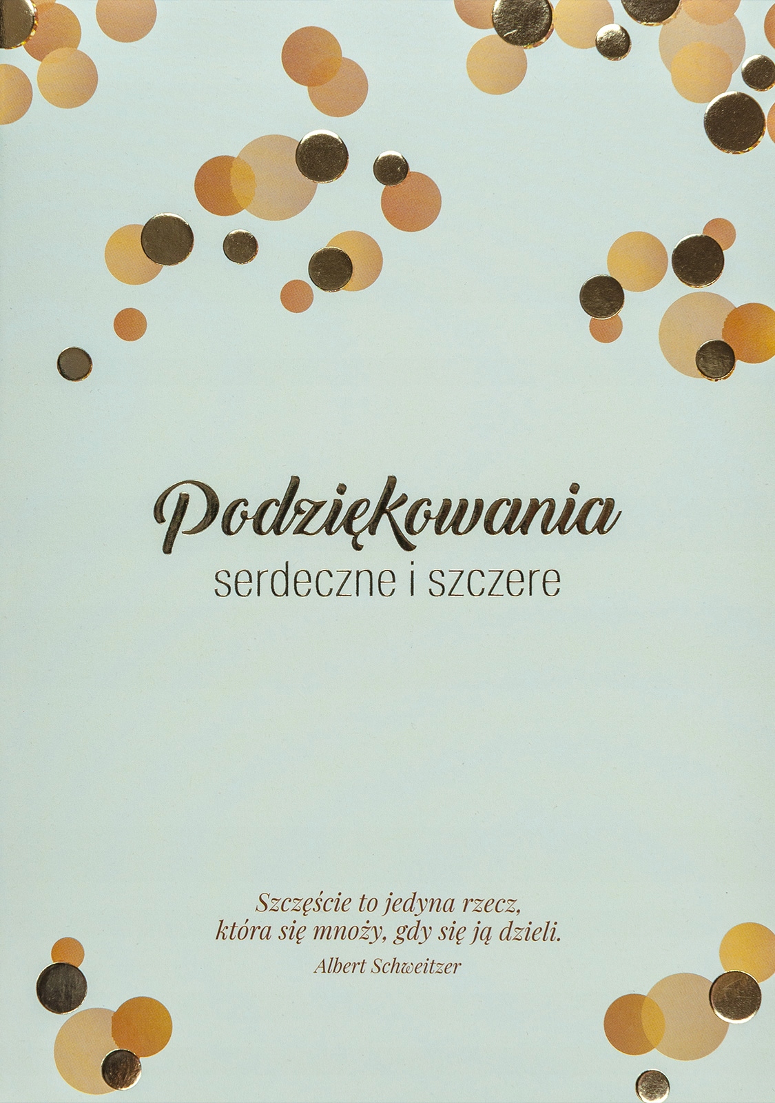 

na Podziękowania Kartka z mottem duża TK11