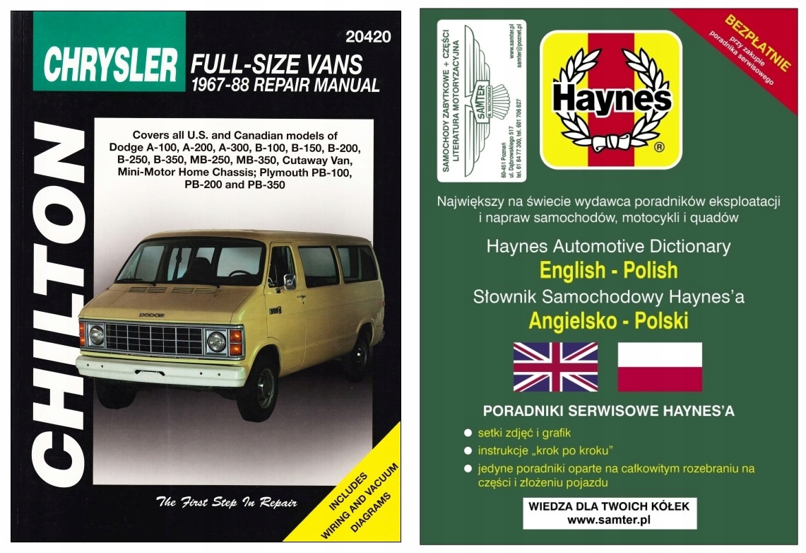 Dodge Ram Van Plymouth A100-B350 1967-88 inst napr