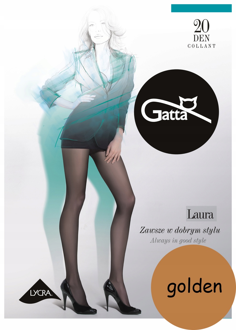 

rajstopy Gatta Laura 20 den Lycra golden 3 M
