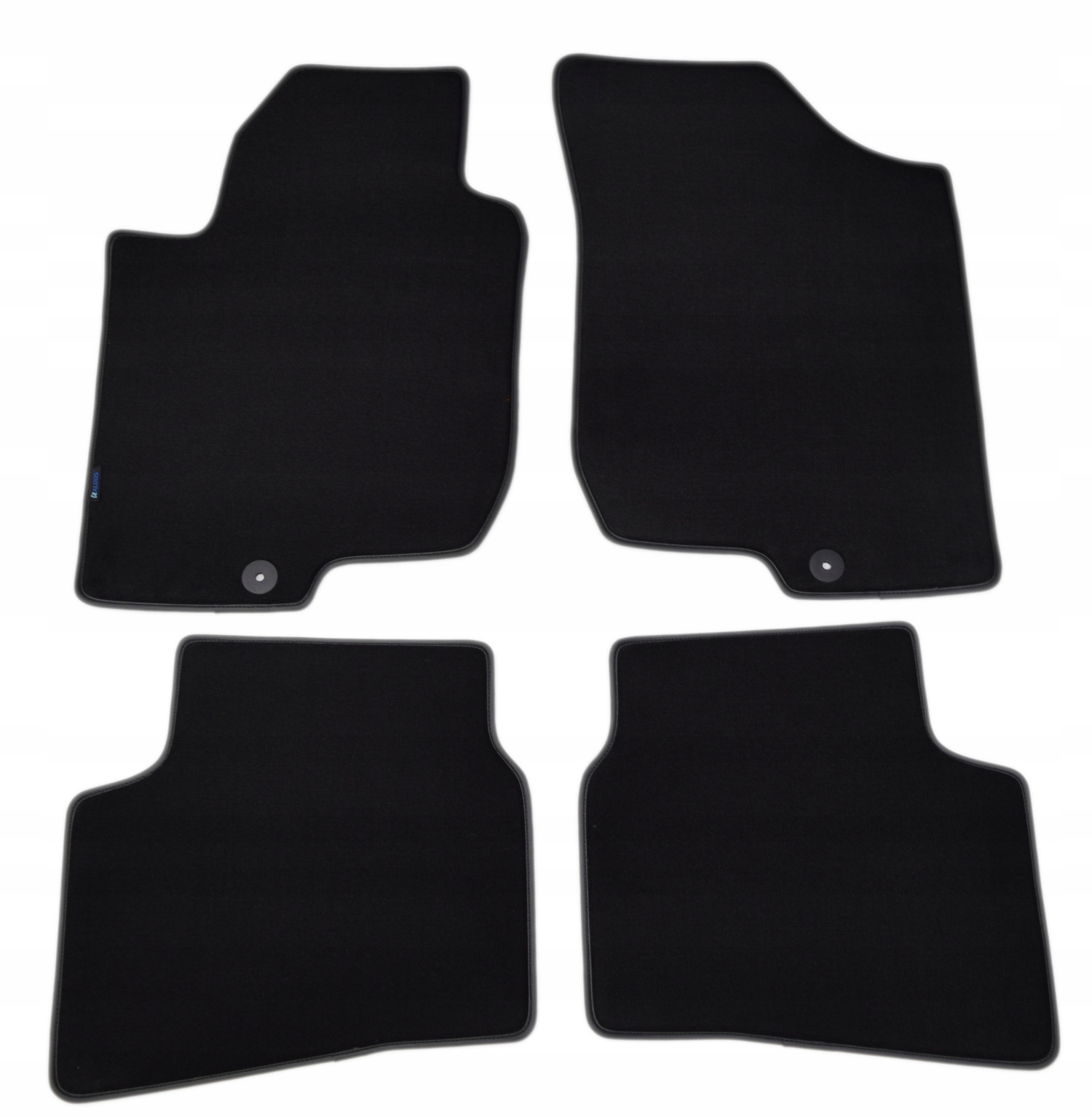 Černé velurové koberce Diamond, Lamówka Hyundai i30/i30CW 2007-2012r.