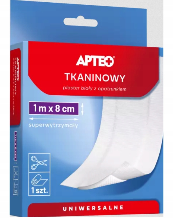 

Apteo Plaster Tkaninowy z Opatrunkiem 1m x 8cm