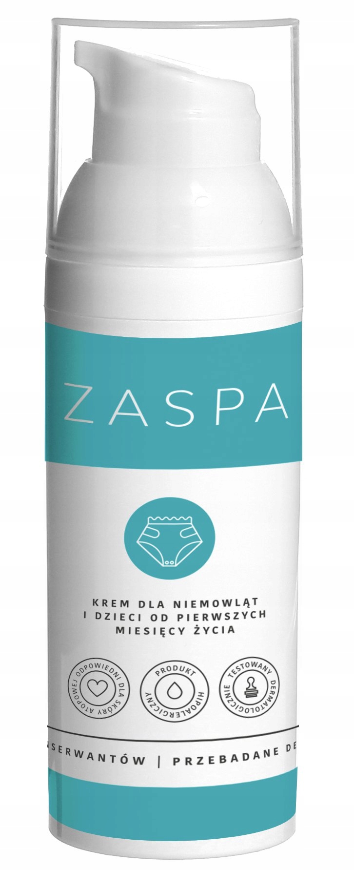 Krem Pieluszkowy na Odparzenia, ZASPA 50ml MAŚĆ Rodzaj krem