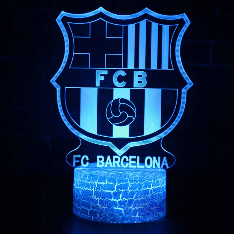 Lampka 3D nocna na prezent led usb FC Barcelona Stan opakowania oryginalne